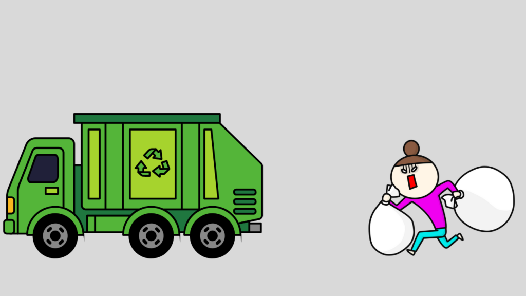 Trash Bins Are So Rare