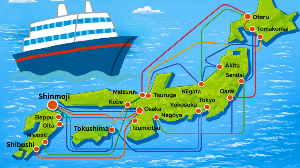japan ferry routes