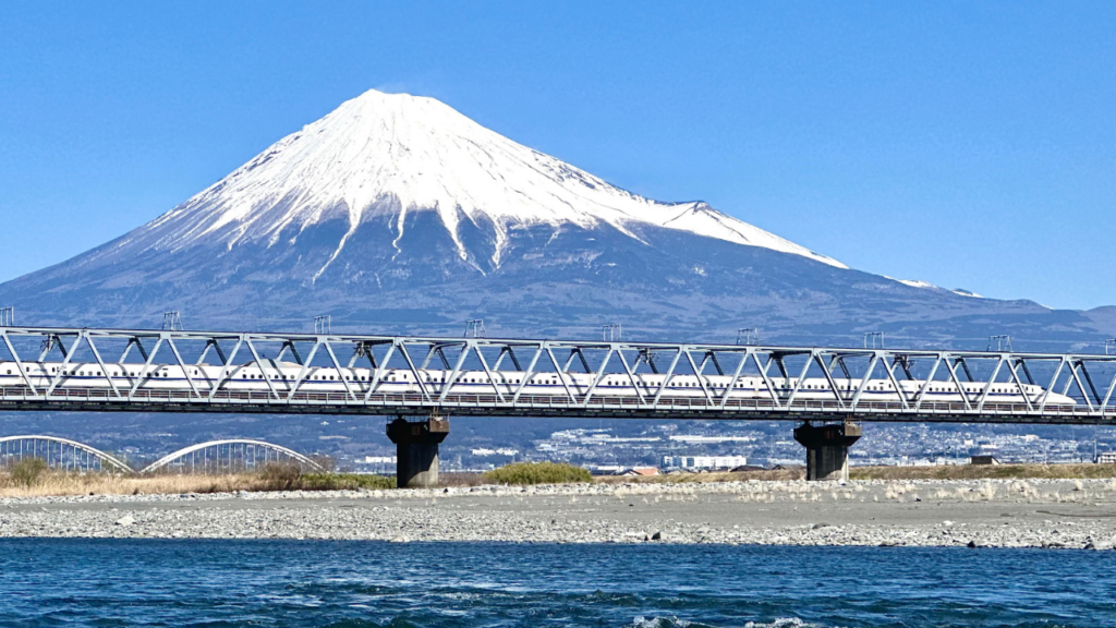 Mount Fuji from the Shinkansen
